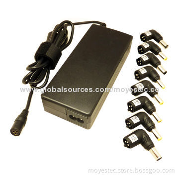 90W Automatic Universal AC/DC Adapter, 15 to 20V Output Voltage, CE Marks